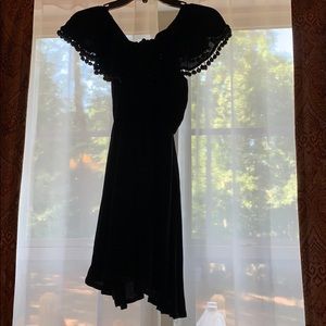Scoop neck black dress